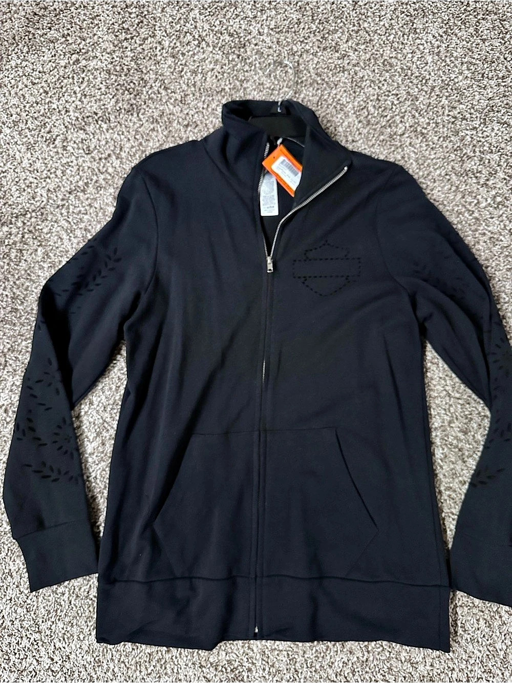 Harley Davidson Black women’s Full-Zip Jacket Size Large NWT